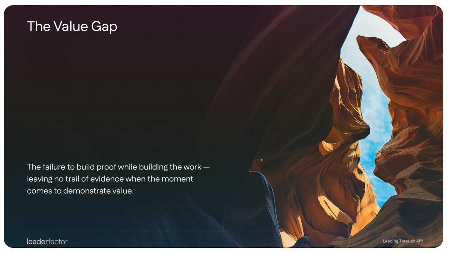 Slide — The value gap