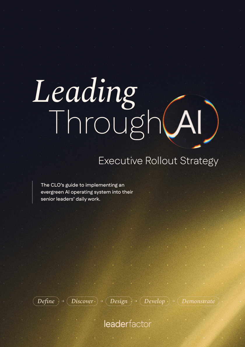AI executive rollout strategy cover