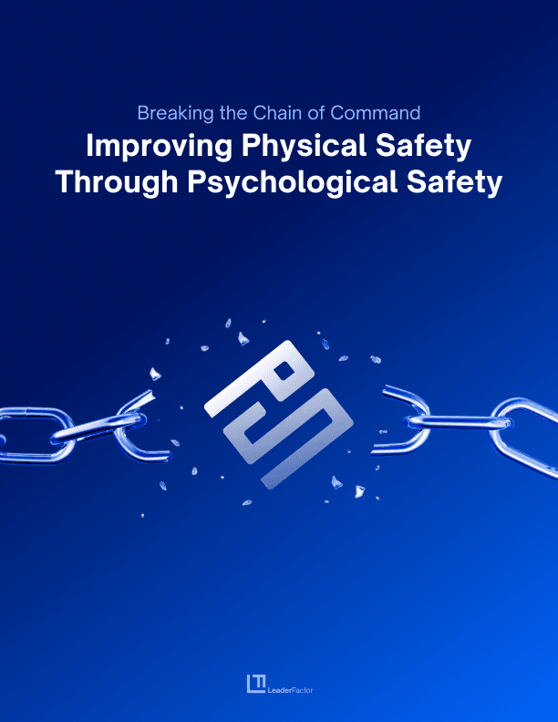 Improving physical safety through psychological safety cover