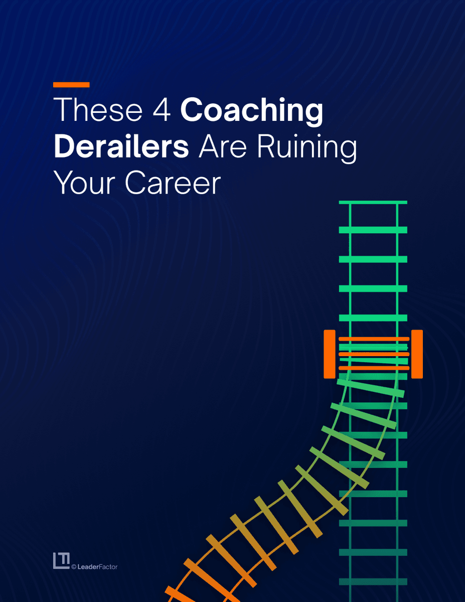 The 4 coaching derailers that are ruining your career cover