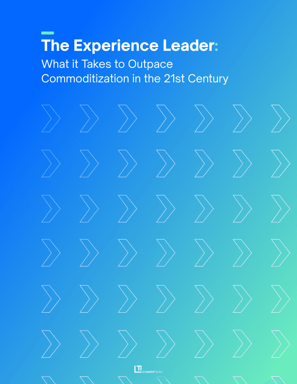 The experience leader: outpacing 21st century commoditization cover