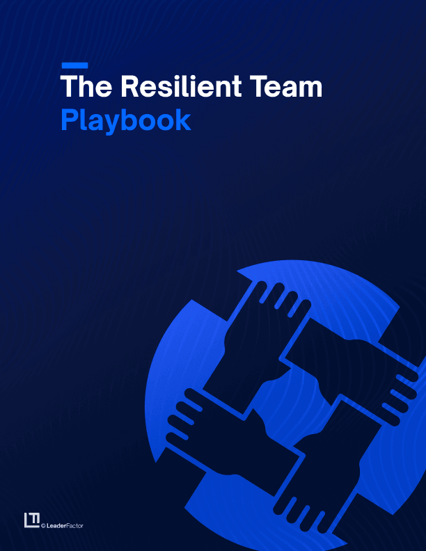 The resilient team playbook: 5 steps for managers cover