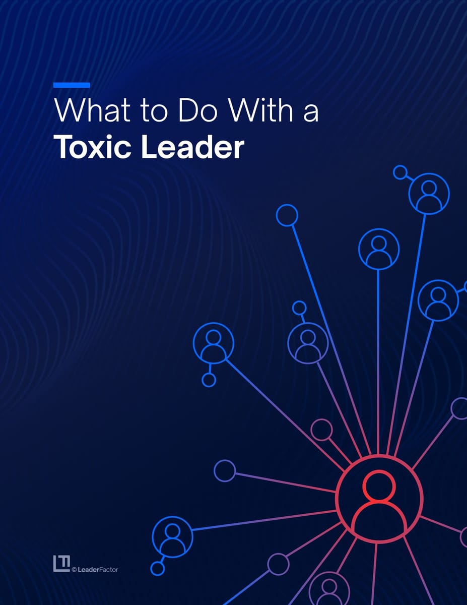 What to do with a toxic leader cover